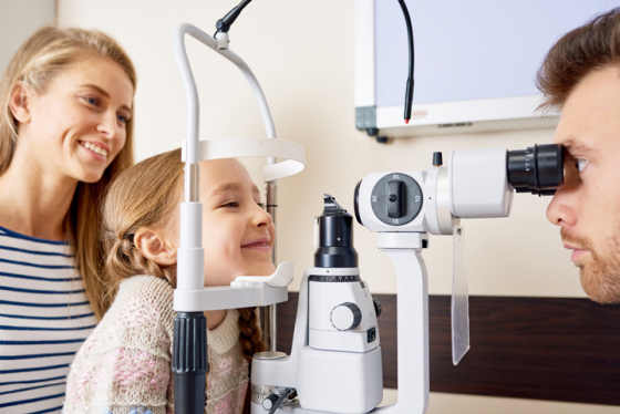 Children's eye examinations help them learn