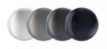 Transitions XTRActive New Generation grey lenses from unactivated to activated state